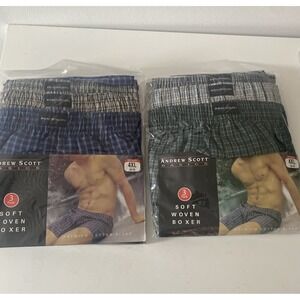 Andrew Scott  2 Packs Of 3 Soft Woven Boxes Bigman 4XL 54-56 Random Color